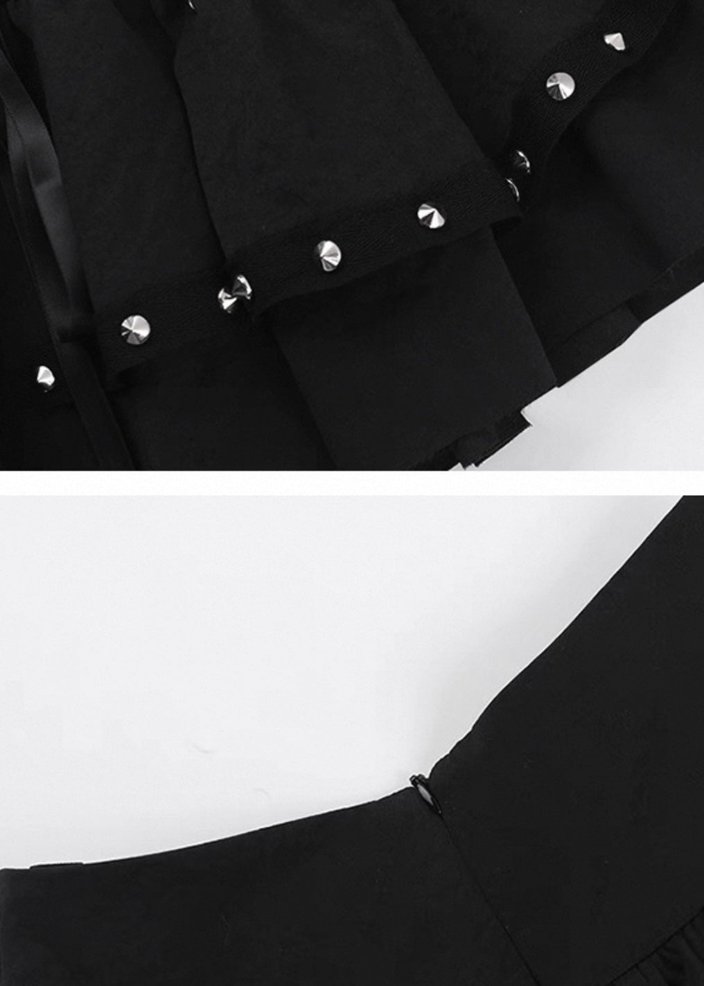 レースアップスタッズミニスカート / VO1241