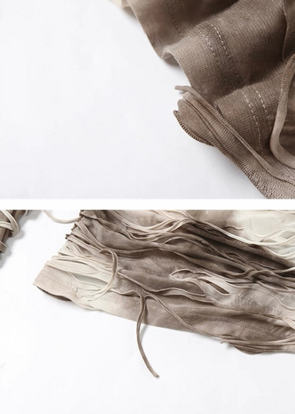 フード付きダメージ長袖シャツ / VO1194