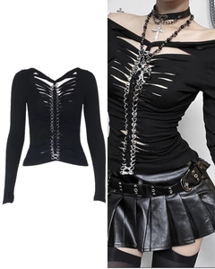 スケルトンロングスリーブシャツ / VO1305