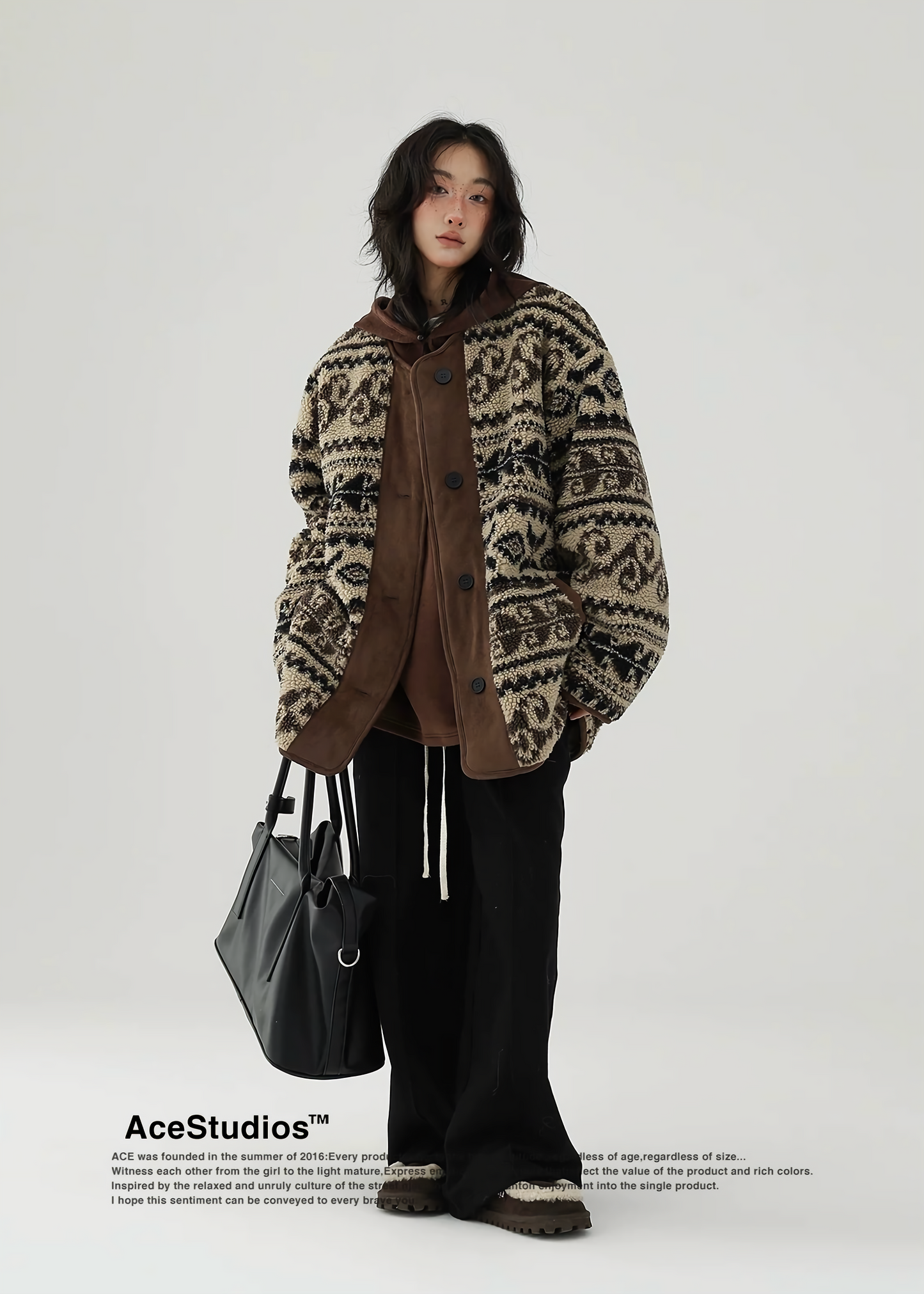 leopard knit cardigan / AS1122