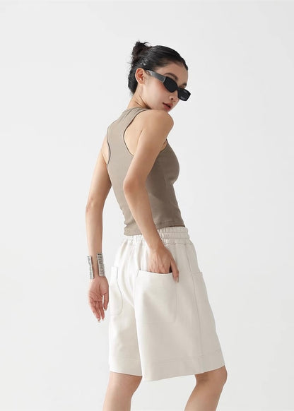 Slim fit sleeveless top / AS1290