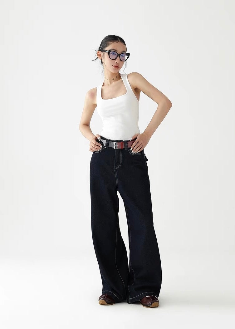 American retro wide leg pants / AS1248