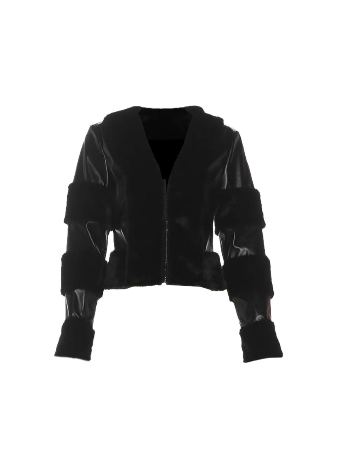 ファー裏地 PUレザージャケット / VO1313