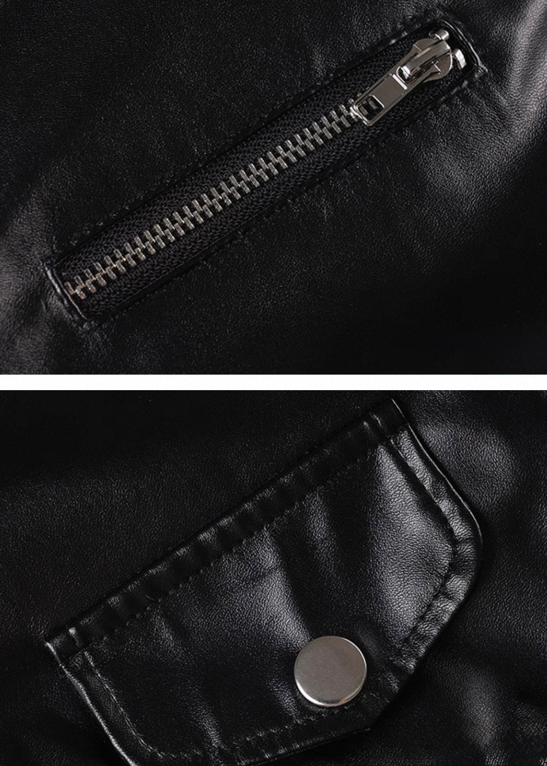 スタンドカラーPUショートジャケット / vo1297