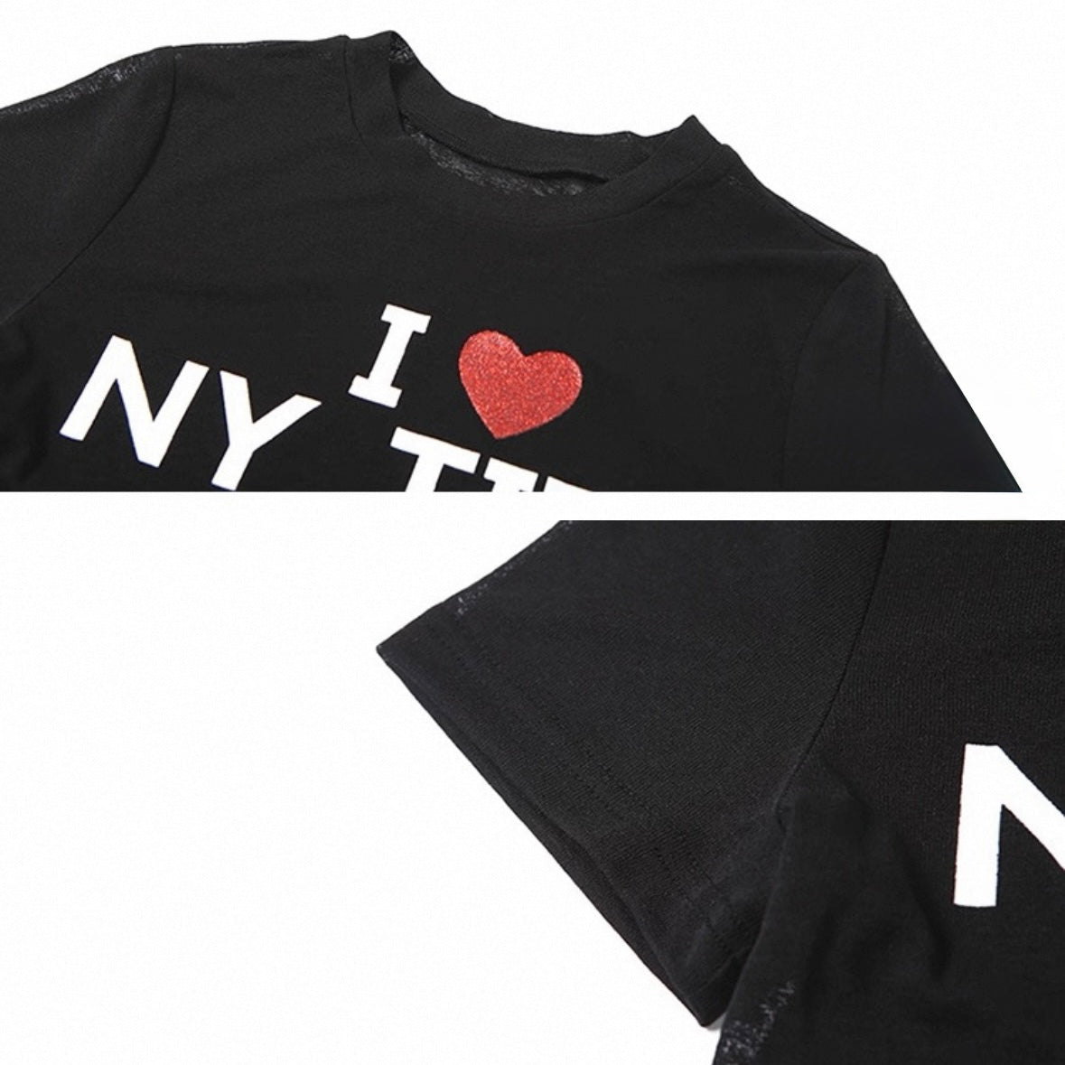 シアーレタープリント半袖 T / vo1279