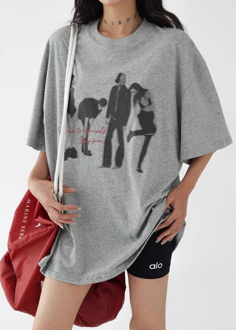 Portrait Round Neck T-Shirt / AS1271