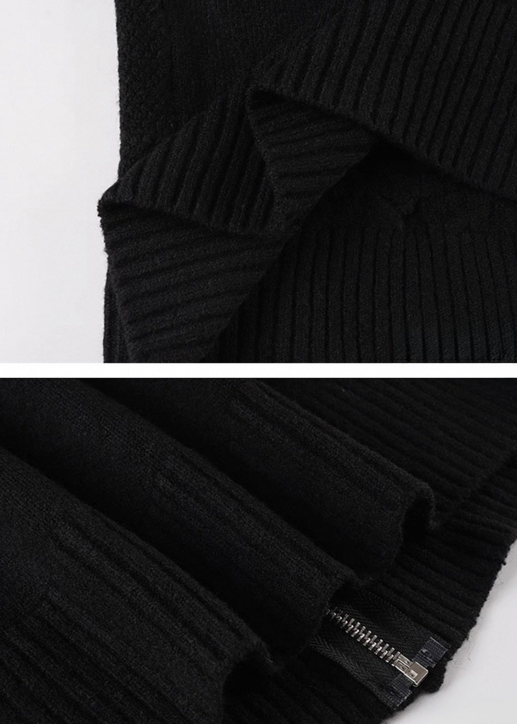 フード付きツイストニットカーディガンパーカー / VO1299