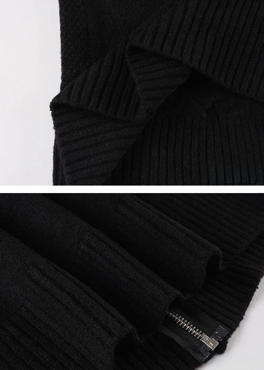 フード付きツイストニットカーディガンパーカー / VO1299