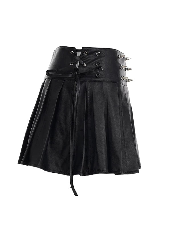 スタッズ付きプリーツスカート / VO1260