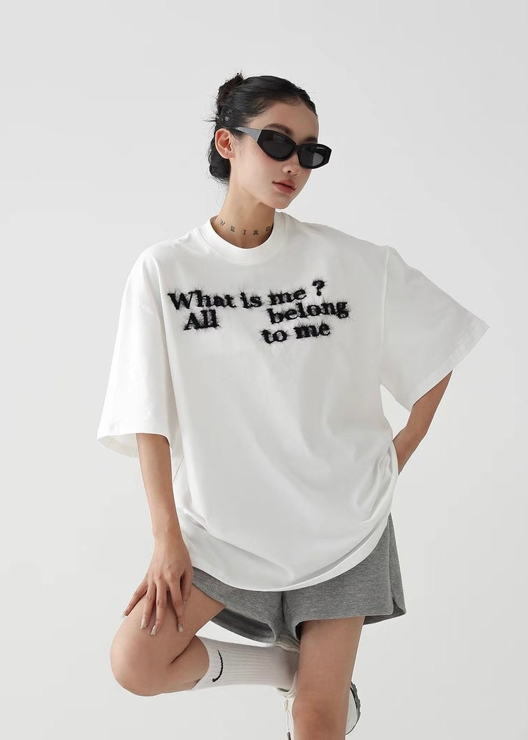 Loose casual round neck short sleeve T-shirt / AS1260