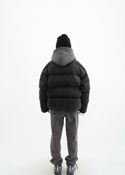 stand collar short down jacket / AS1164