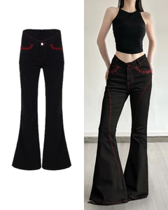 フレアステッチデニムパンツ/ VO1258