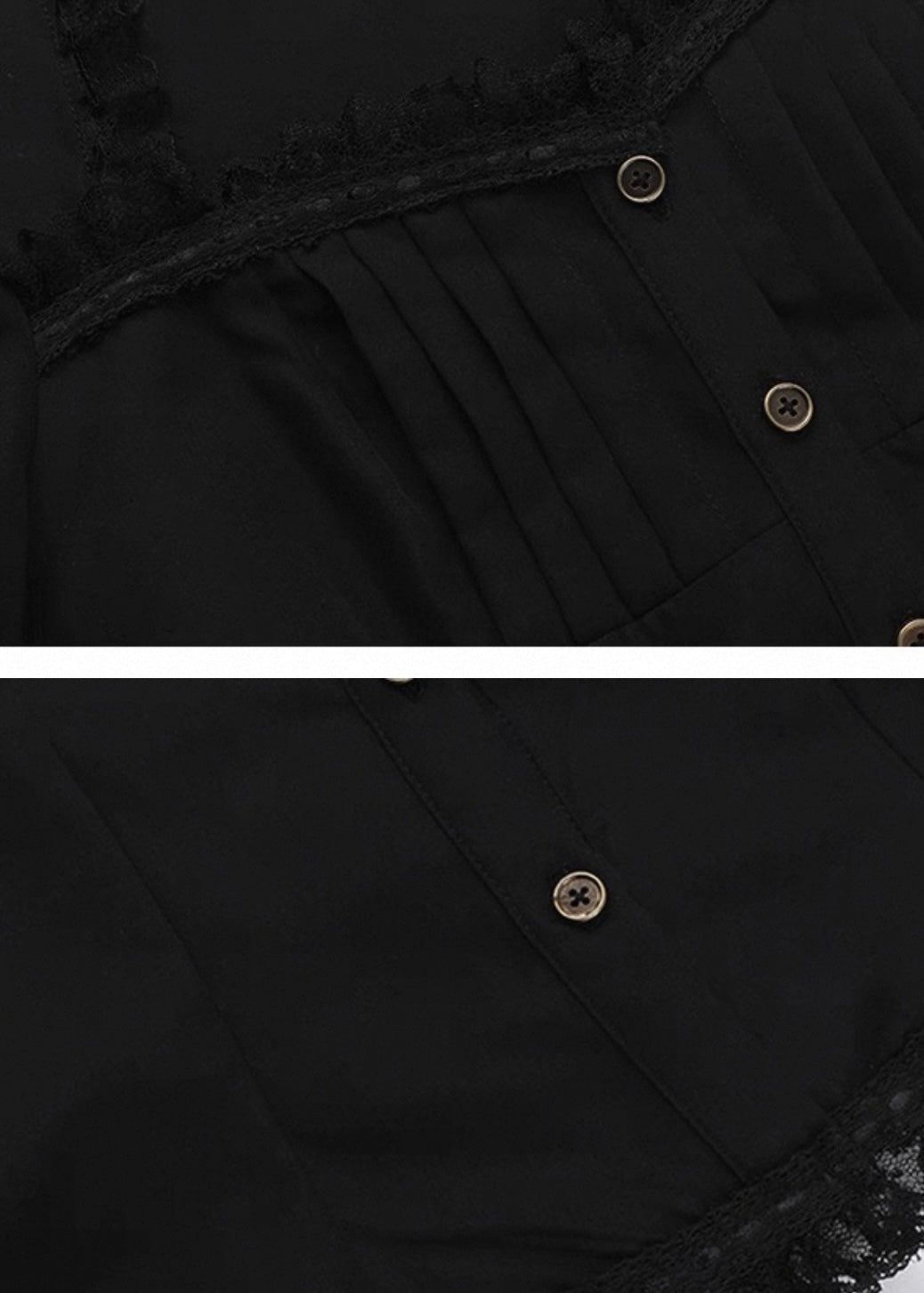 パフスリーブダークブラウス / VO1237