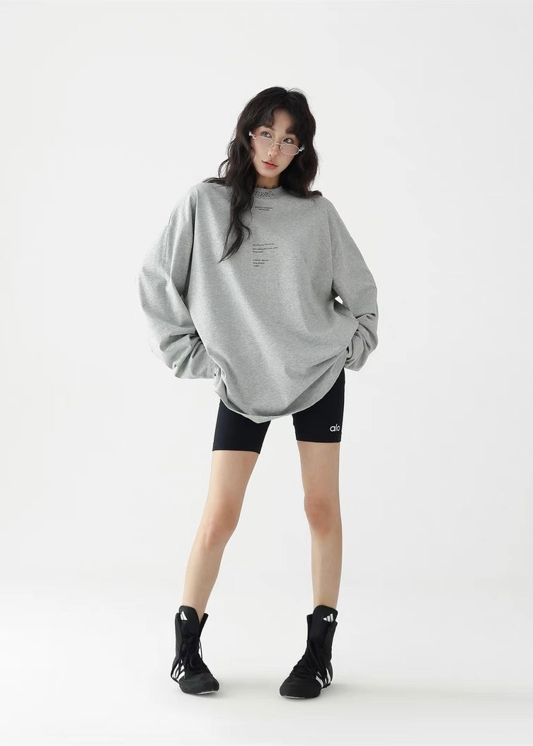 Mid-neck pullover shirt / AS1276