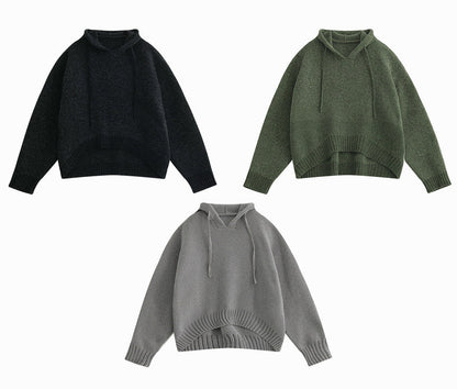 hooded knit pullover / AS1156 