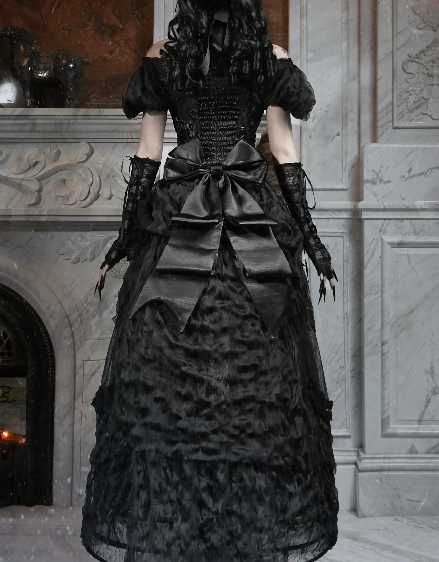 Gothic Long Tailored Skirt & Petti Coat / NC07