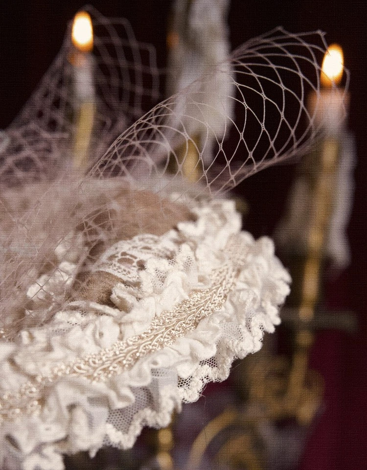 Doll Rococo Rabbit Ears & Cocktail Hat & Bonnet Hat / DR12