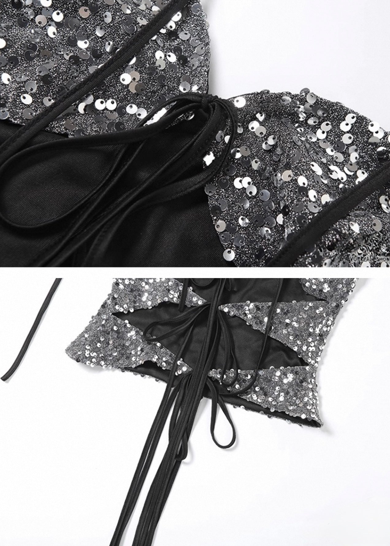 スパンコールホローストラップベスト / VO1145