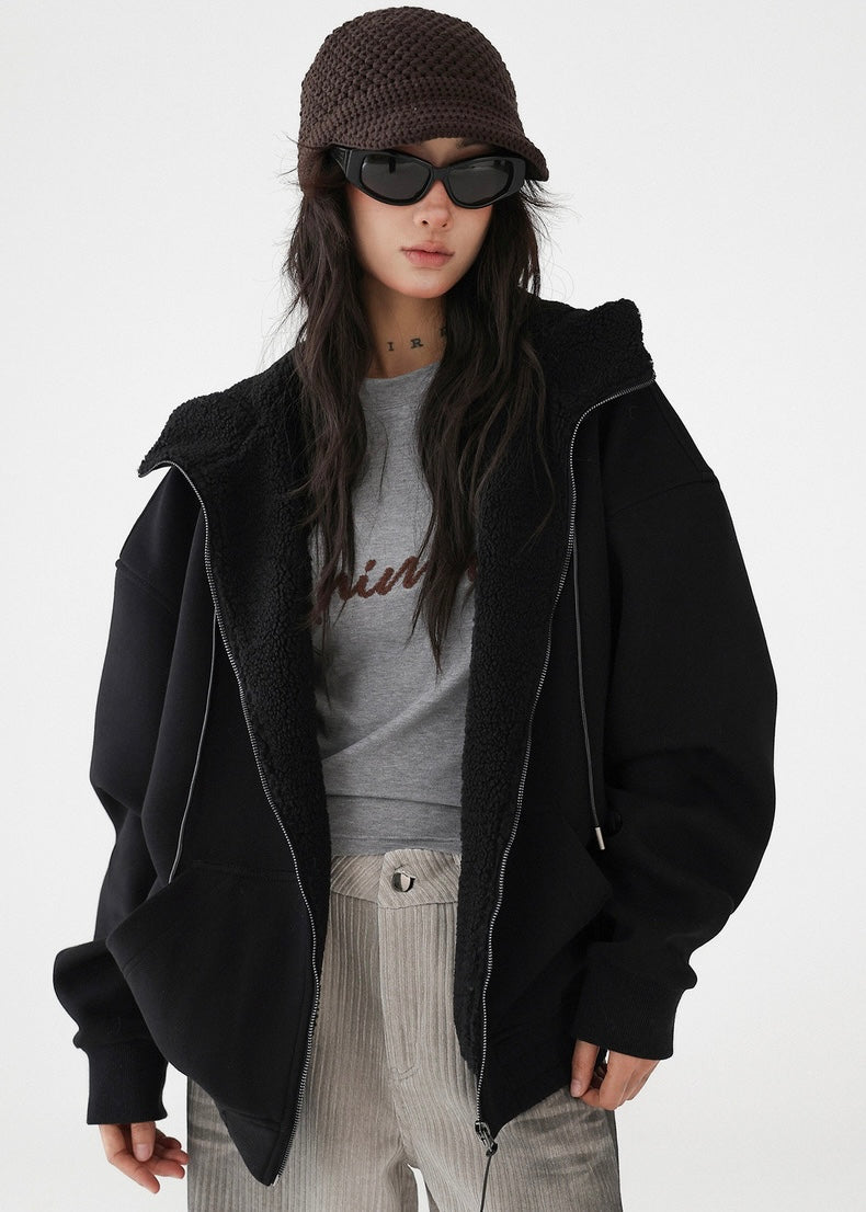 fleece parka jacket / AS1197 