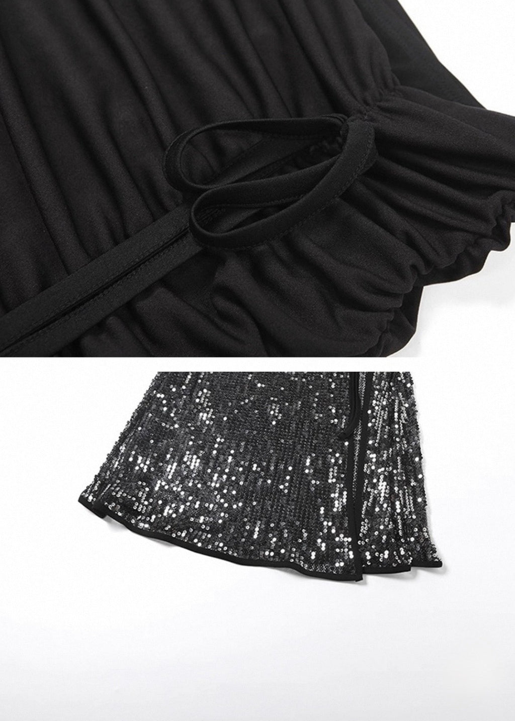 スパンコールミディスカート / VO1312