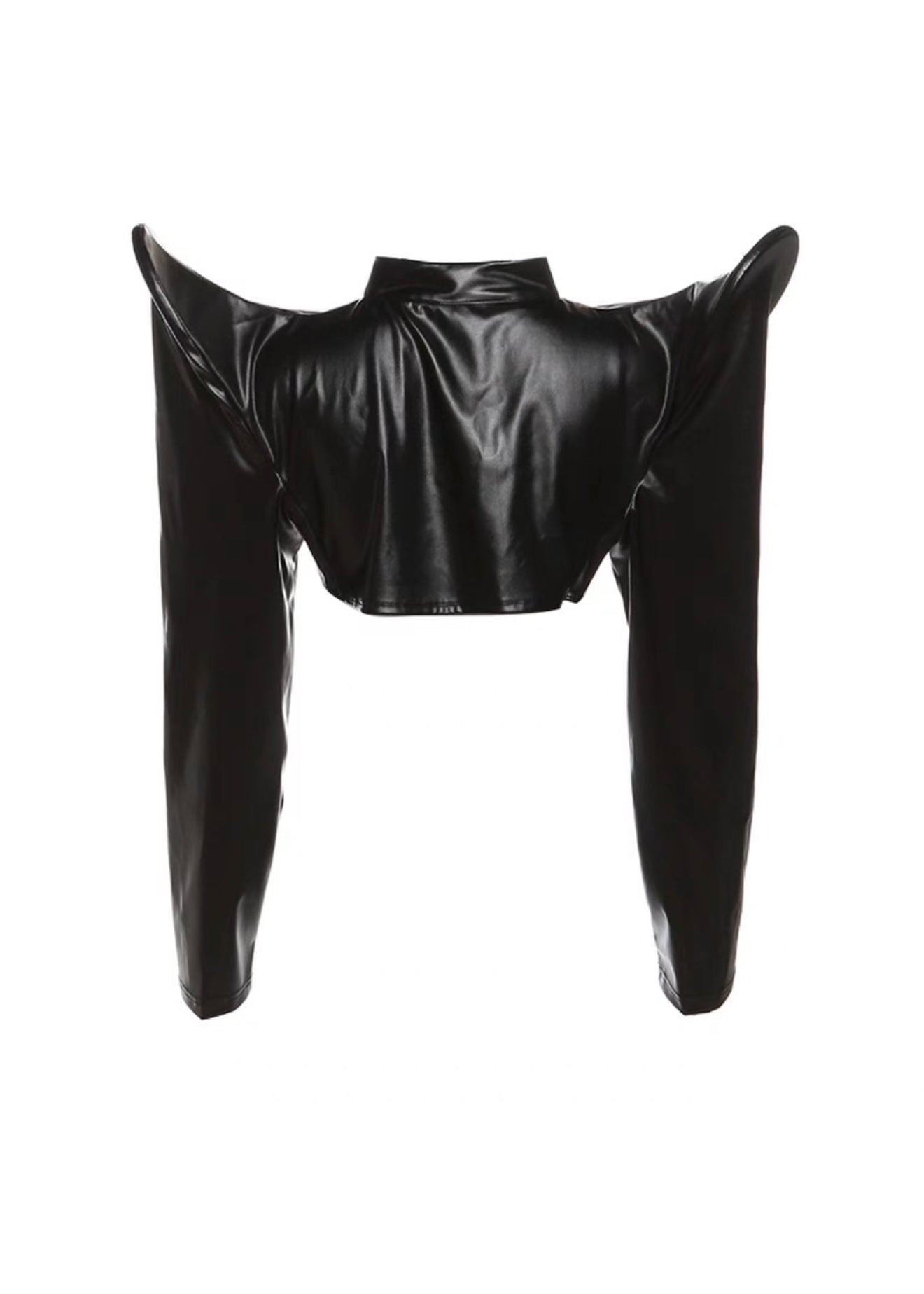 PUレザーアーマーショルダートップス / VO1246