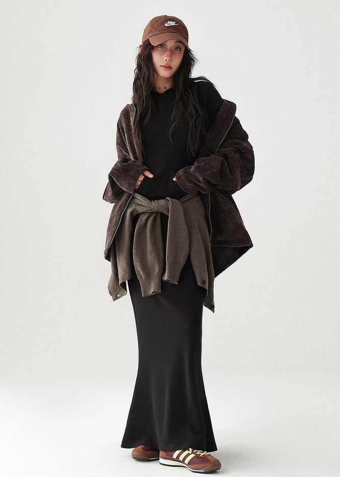 Hood Maxi Length Dress / AS1196 