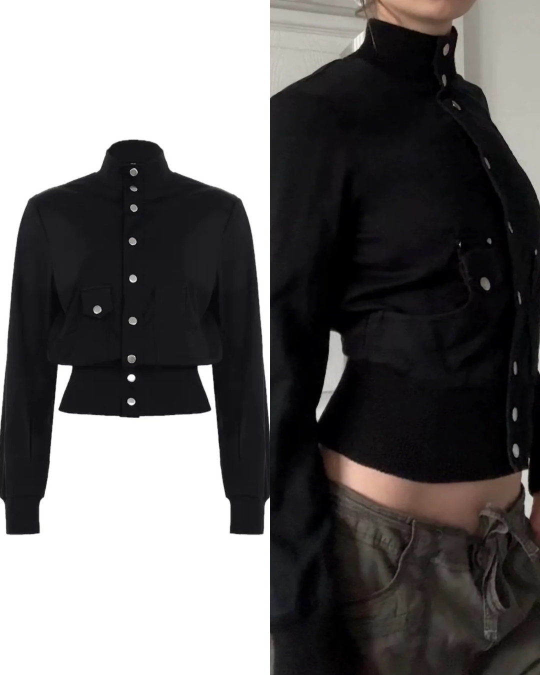 ハイネックショートジャケット / vo1288
