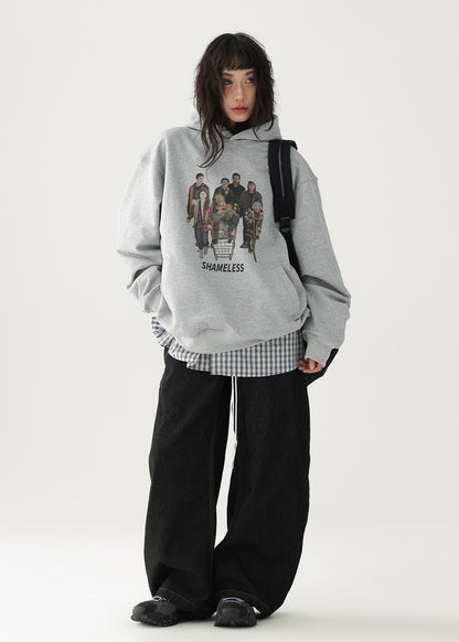 American retro pullover hoodie / AS1209 