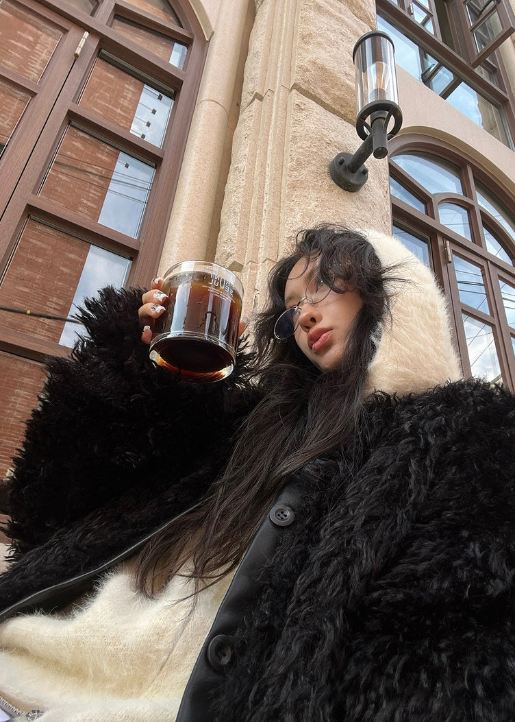 american retro fur jacket / AS1153 