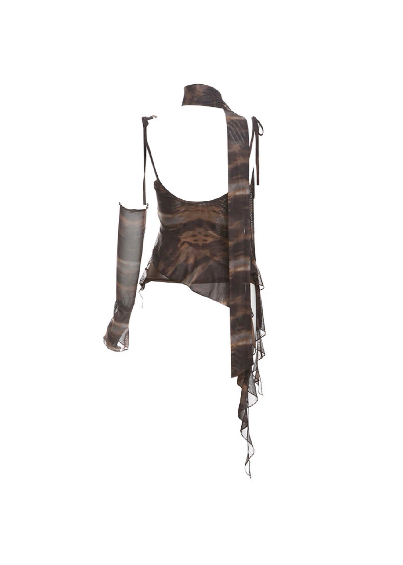 クロップラインショルダートップス / VO1190