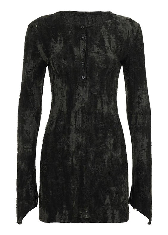 ヴィンテージ絞り染めミニワンピース / VO1303