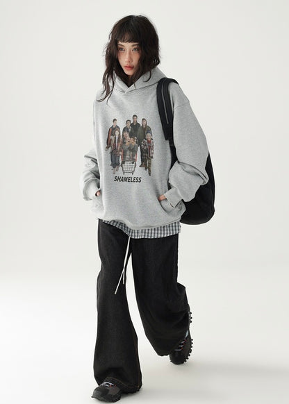 American retro pullover hoodie / AS1209 