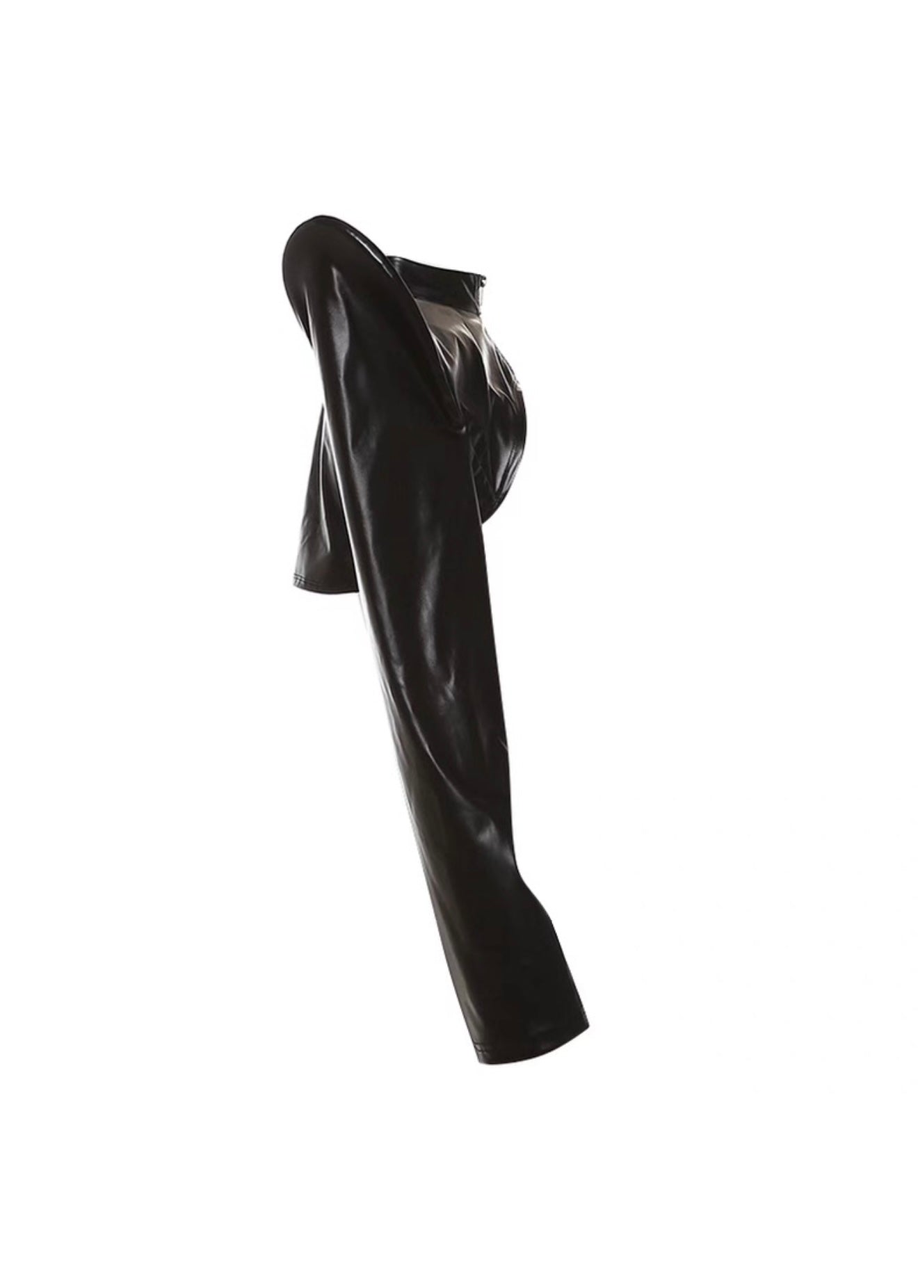 PUレザーアーマーショルダートップス / VO1246