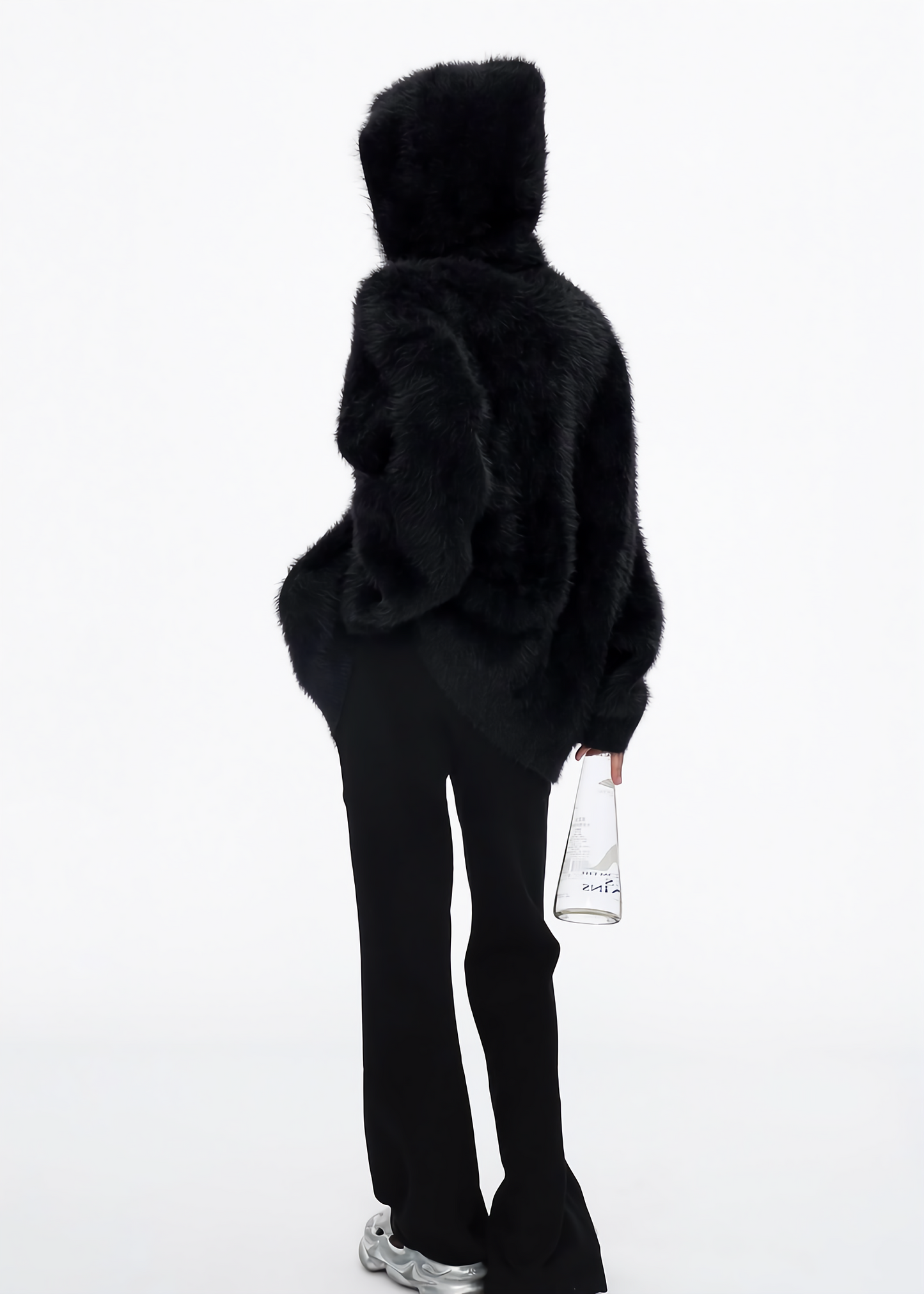hooded sweater cardigan / AS1136 
