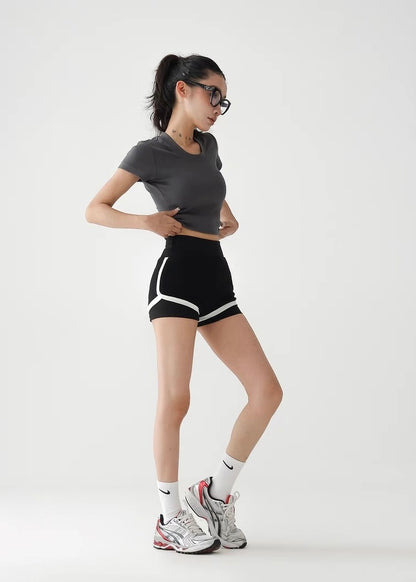Two-piece casual fit short hot pants / AS1284