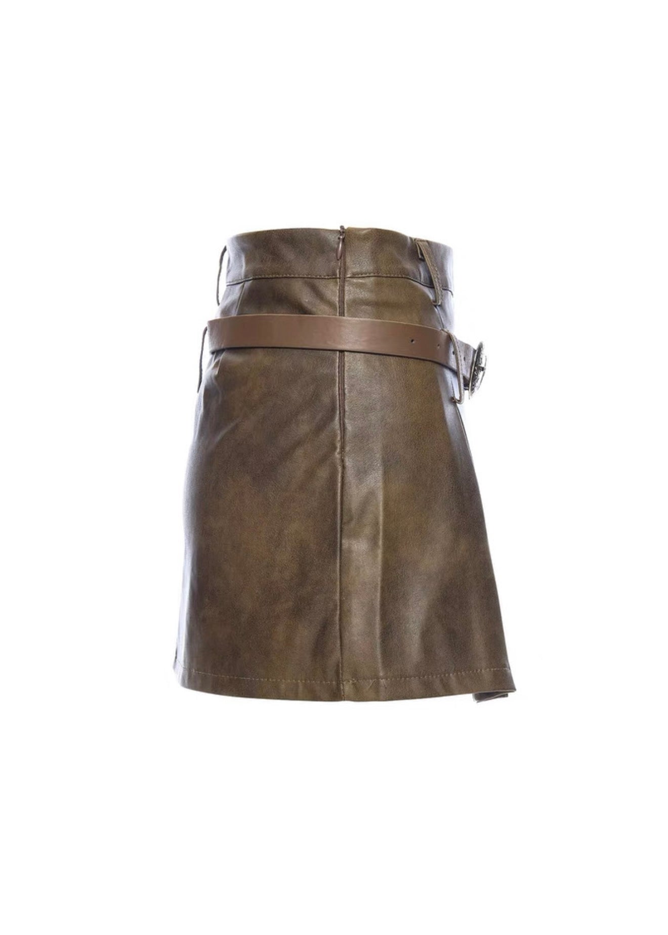 ベルト付きPUレザースカート / VO1240