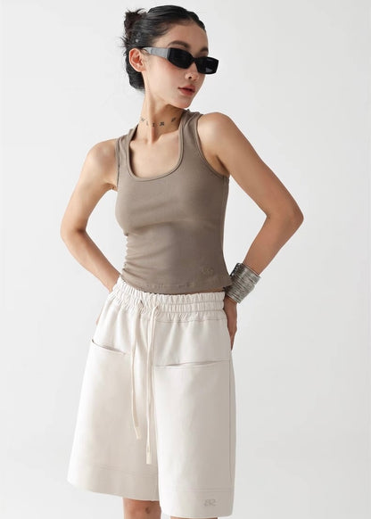 Slim fit sleeveless top / AS1290