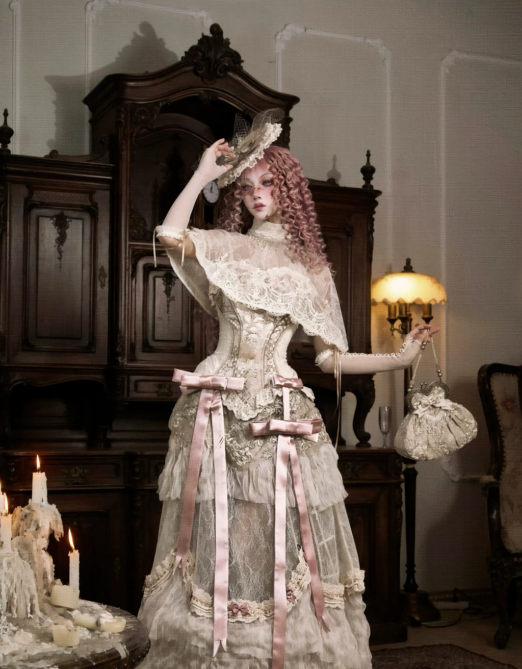 Basel French Elegant Long Tailored Skirt Set / DR02