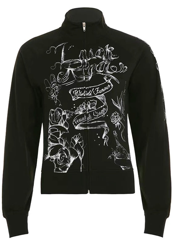 プリントジップスウェットジャケット / VO1301