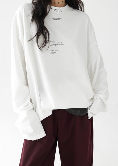 Mid-neck pullover shirt / AS1276