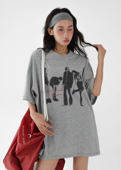 Portrait Round Neck T-Shirt / AS1271