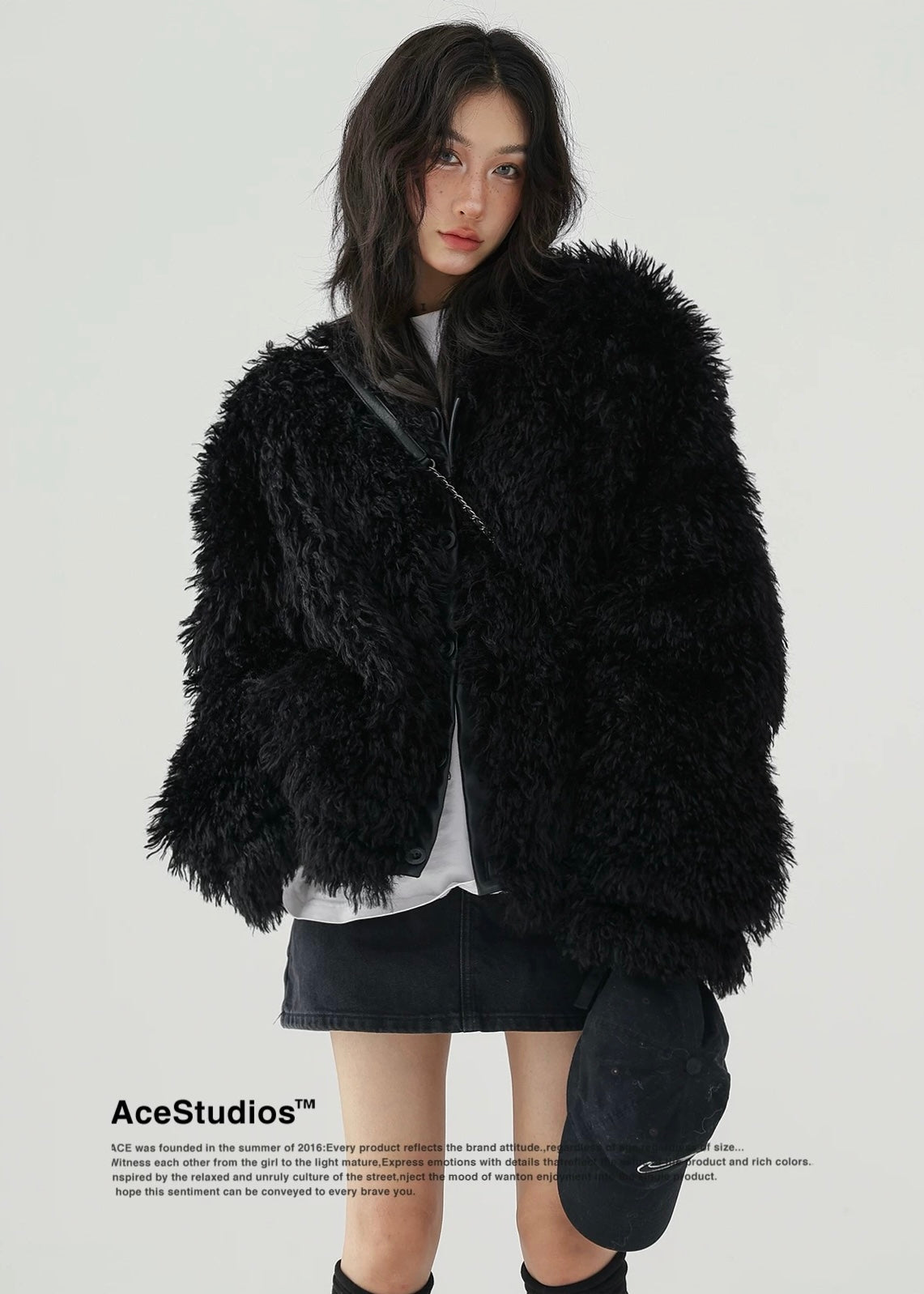 american retro fur jacket / AS1153 