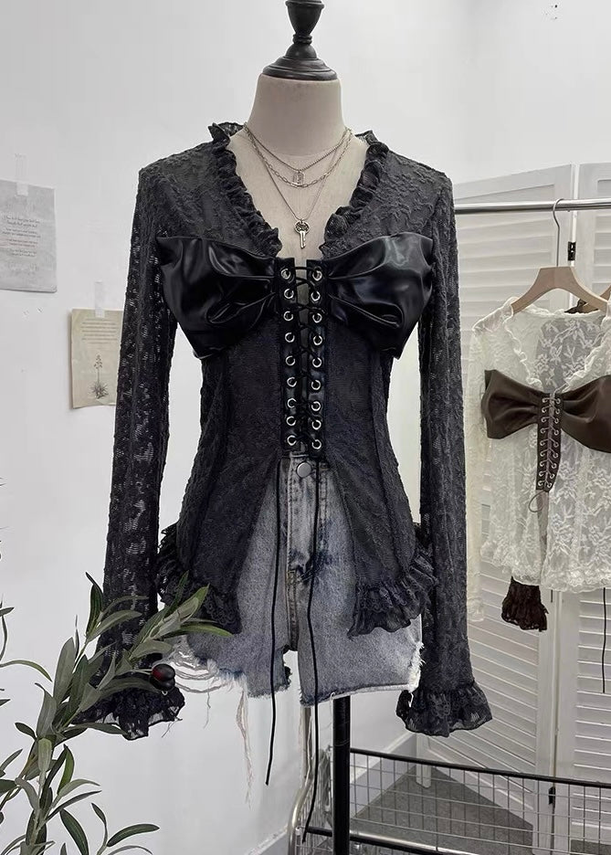 レースシースルートップス / VO1193