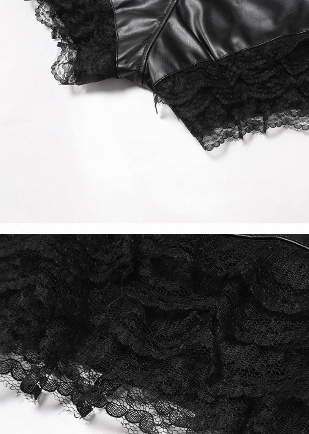 PUレザーフリルショートパンツ / VO1211