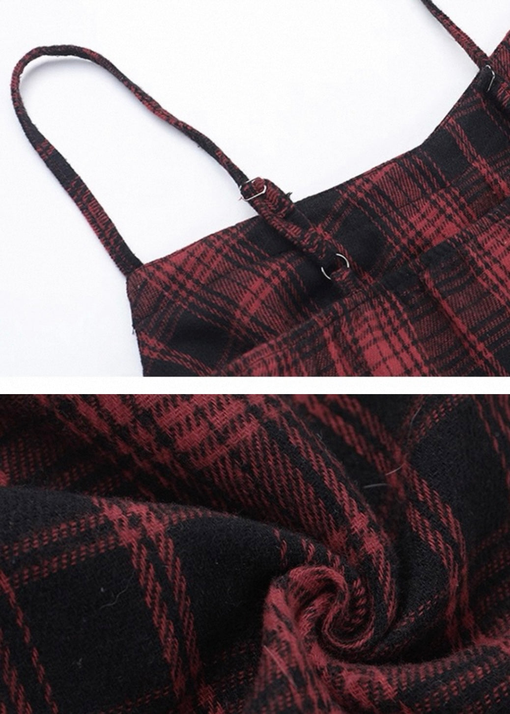 チェック柄イレギュラーワンピース / VO1215