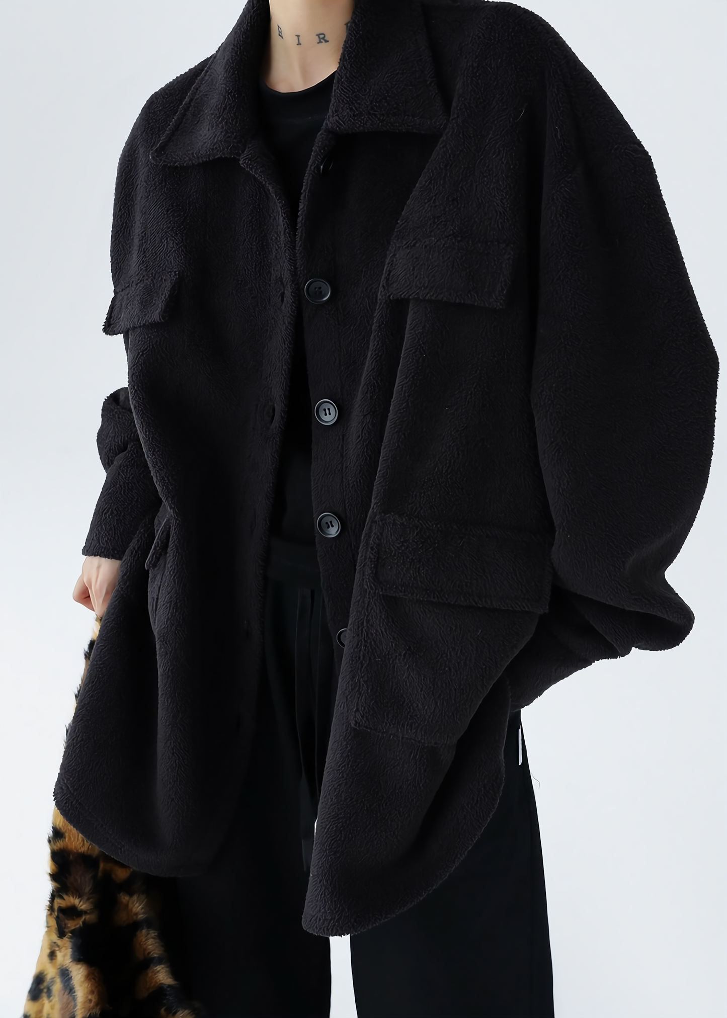 retro street black jacket / AS1137 