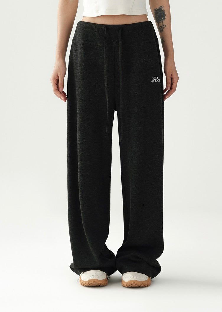 Loose drawstring straight pants / AS1203