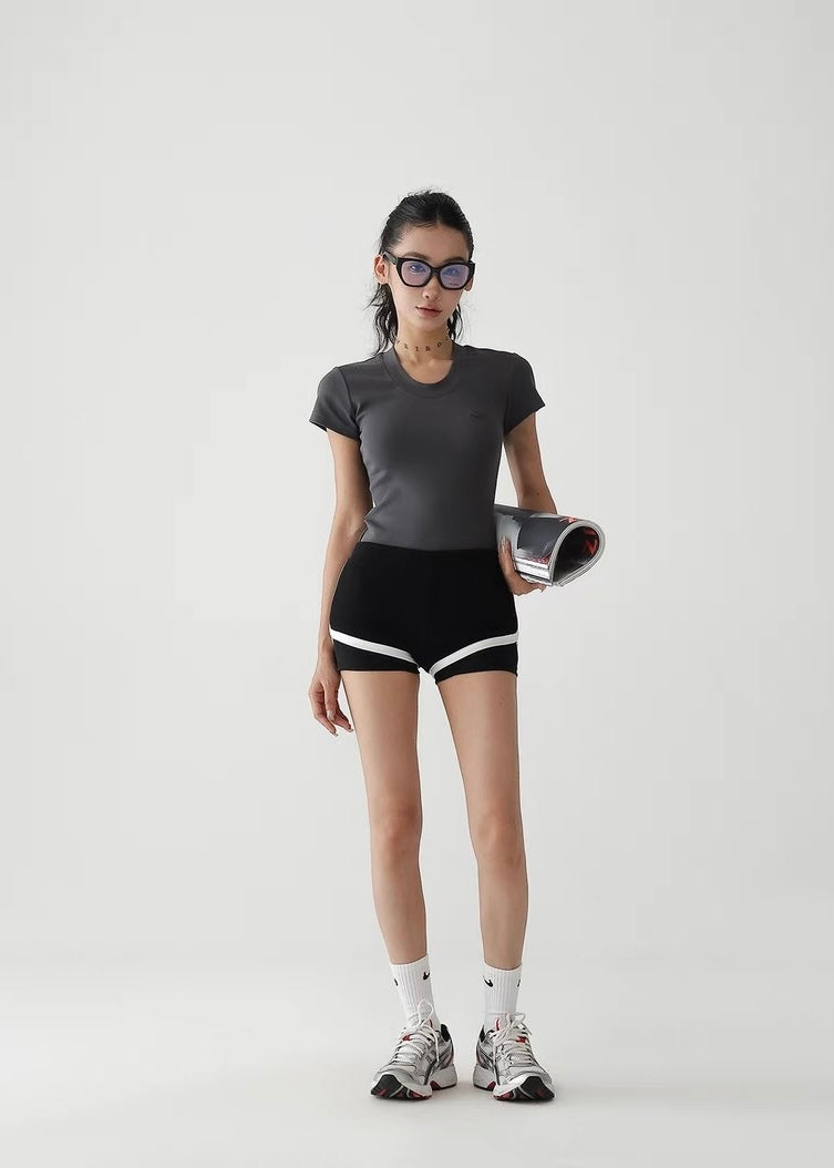 Two-piece casual fit short hot pants / AS1284