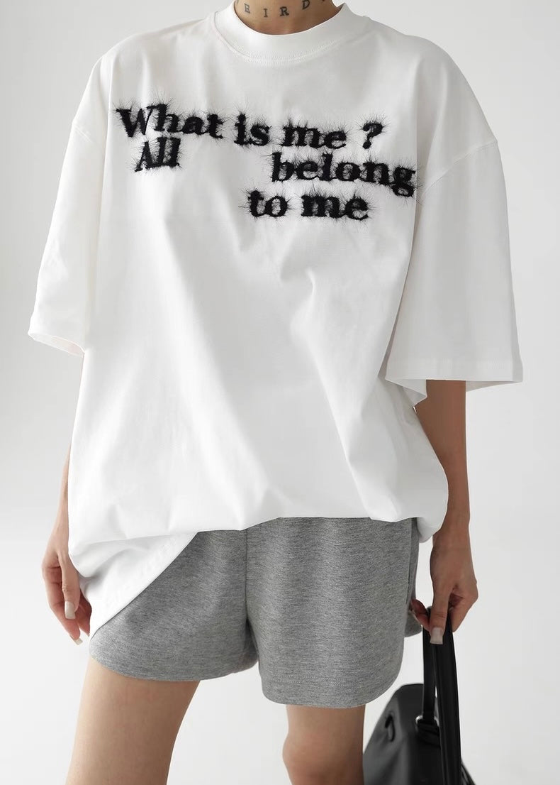 Loose casual round neck short sleeve T-shirt / AS1260