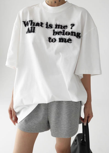 Loose casual round neck short sleeve T-shirt / AS1260